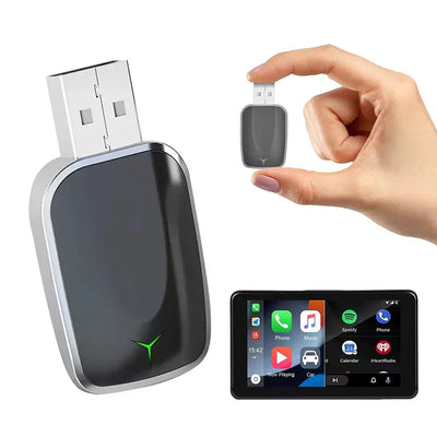 Wireless CarPlay Android Auto Adapter 2025 New Upgrade for 99% Cars 5GHz WiFi &Low-Latency Streaming Plug&Play Wired to Wireless